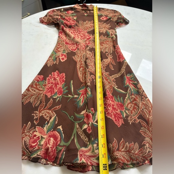 Ralph Lauren Collection Vintage 90s Runway Mini Dress Silk Slip Chinese Qipao 4 - Picture 11 of 16